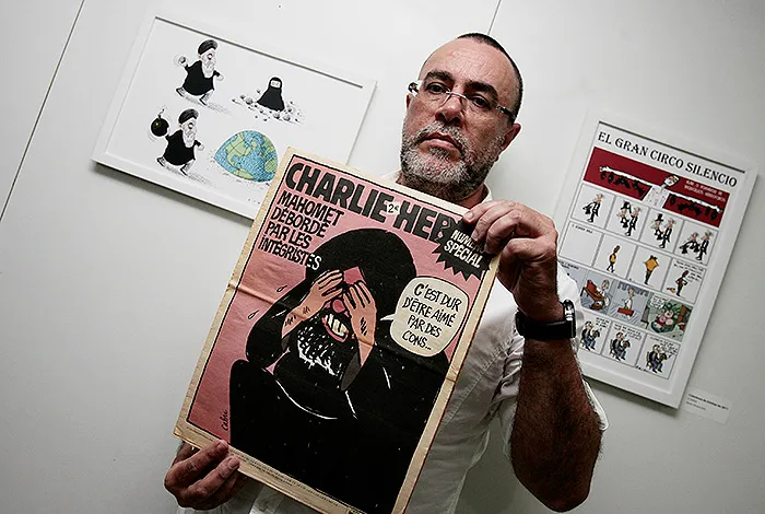 Imagem ilustrativa da imagem Cartunistas de A TARDE lamentam ataque à revista francesa