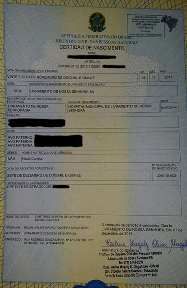 Imagem ilustrativa da imagem Certidão passa a ser emitida com CPF em Salvador