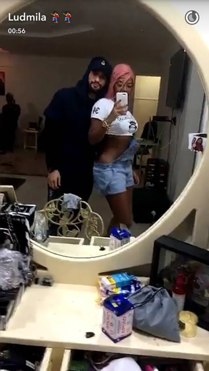 Imagem ilustrativa da imagem Ludmilla sensualiza com namorado no Snapchat