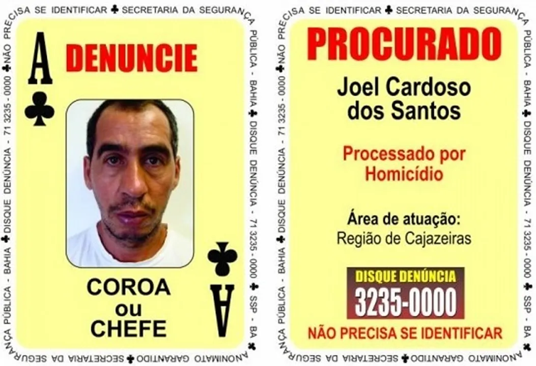 Joel Cardoso dos Santos, o 'Coroa' ou 'Chefe' atua no bairro de Cajazeiras