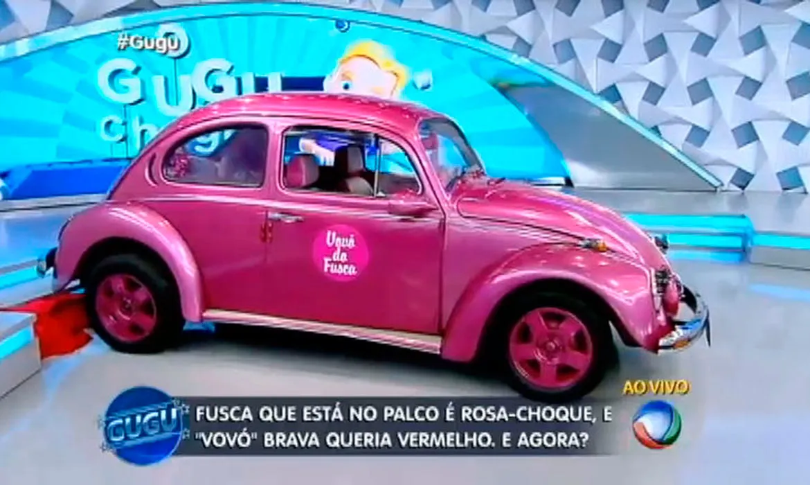 Vovó do Fusca não gostou da cor do carro