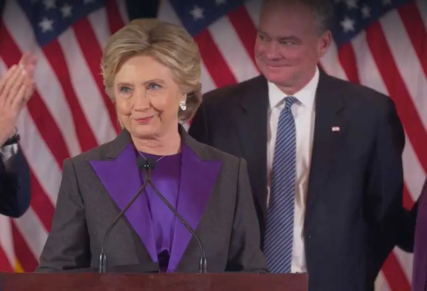 Hillary disse também esperar que Trump seja "o candidato de todos os americanos"