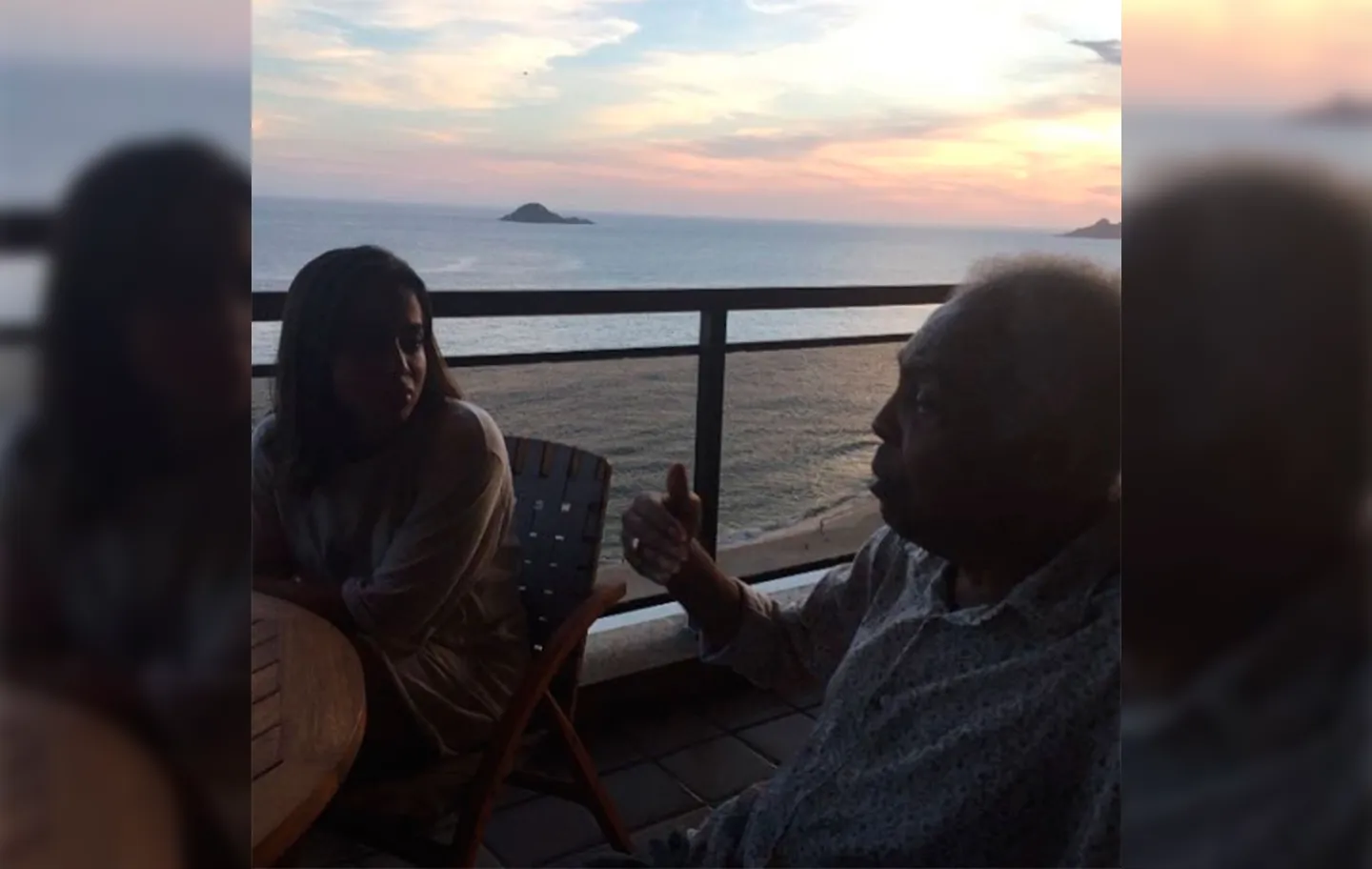 Anitta visitou Gil em sua casa no Rio