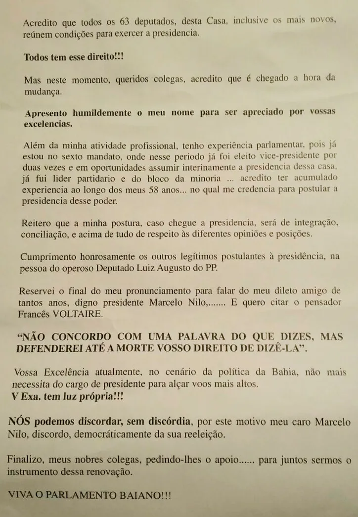 Imagem ilustrativa da imagem Nilo articula apoios e Coronel pede votos em discurso
