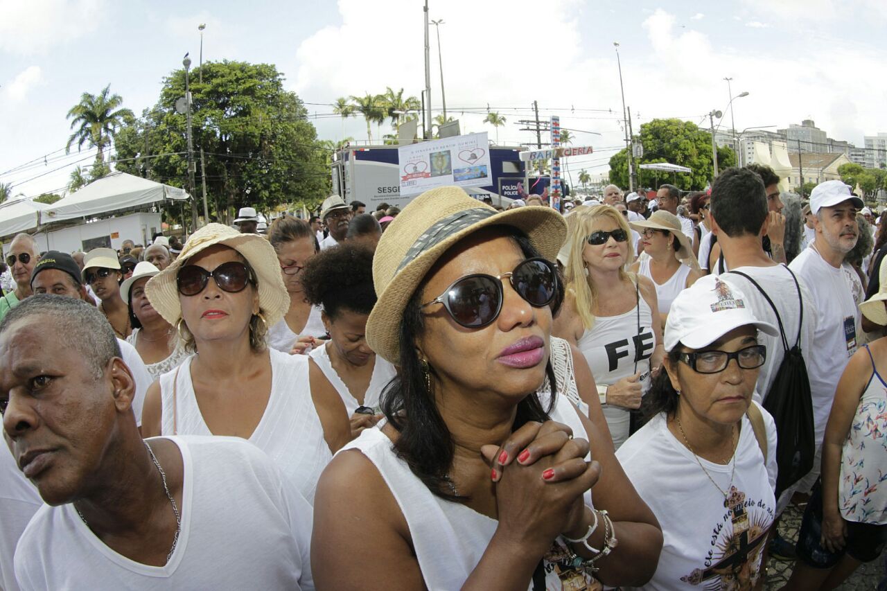 Imagem do Bonfim participa pela 1ª vez do cortejo até a Colina Sagrada