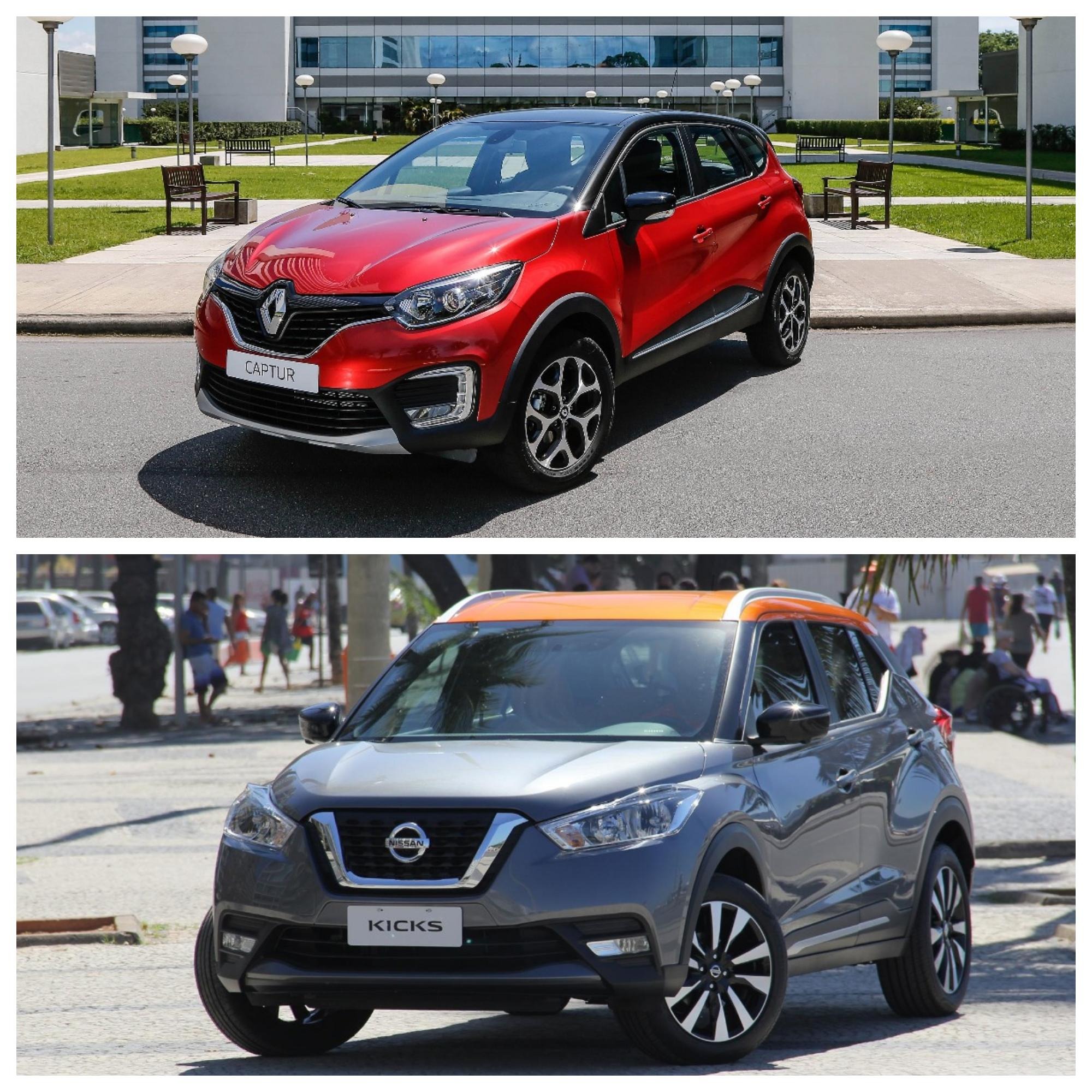 Comparativo entre Renault Captur e Nissan Kicks