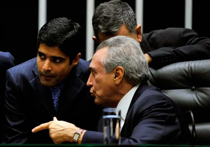 ACM Neto ao lado do presidente Michel Temer na Câmara dos Deputados