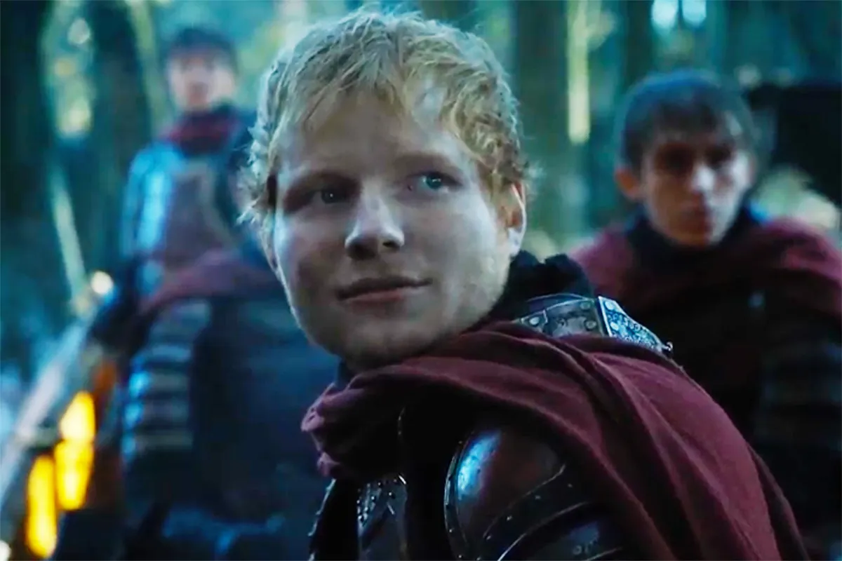 Personagem Ed, do cantor Ed Sheeran em Game of Thrones