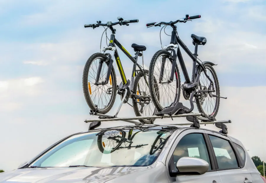 A bicicleta é a unica exceção para ultrapassar os 50 cm de altura máxima permitida no teto do carro