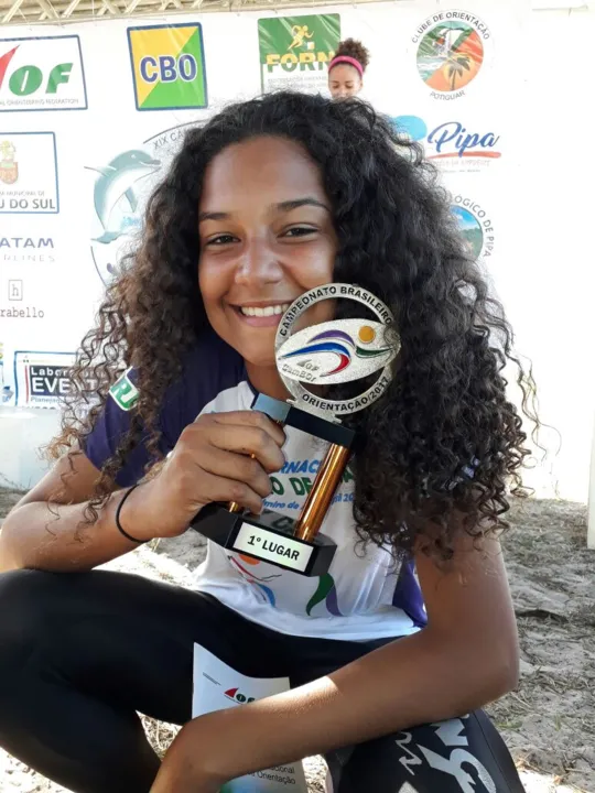 Geovana vem se destacando no cenário nacional como uma das maiores atletas de orientação do país na sua categoria