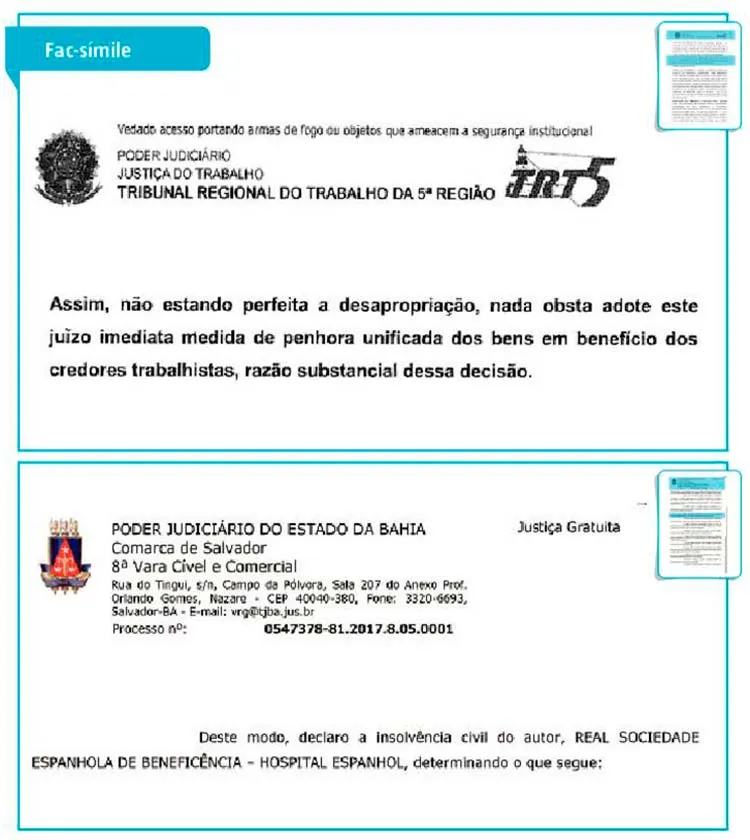 Imagem ilustrativa da imagem Caso do Hospital Espanhol vira disputa entre TRT e TJ-BA
