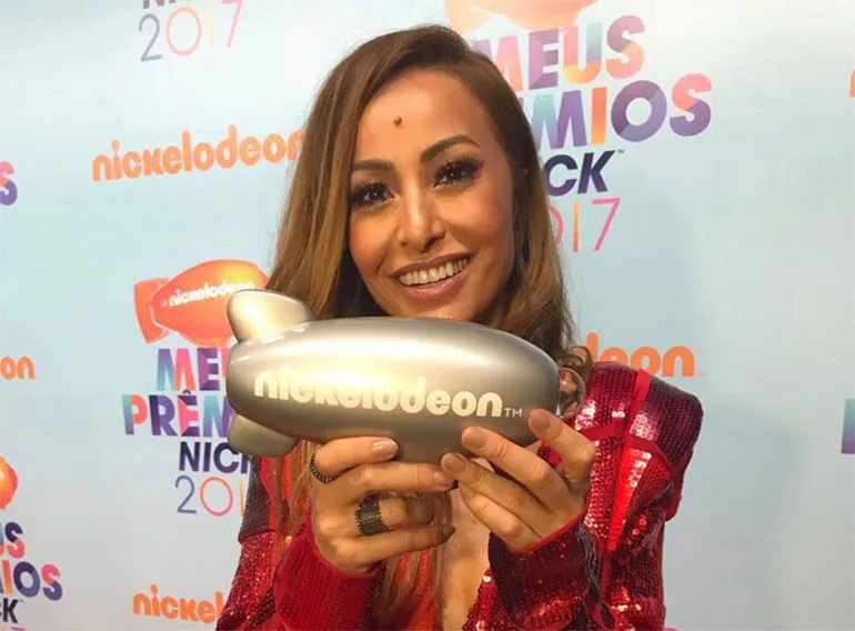 Sabrina Sato participou do evento da Nickelodeon