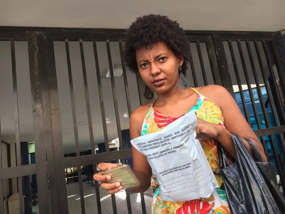 Estudante Gisele Cristina participou do Enem pela segunda vez