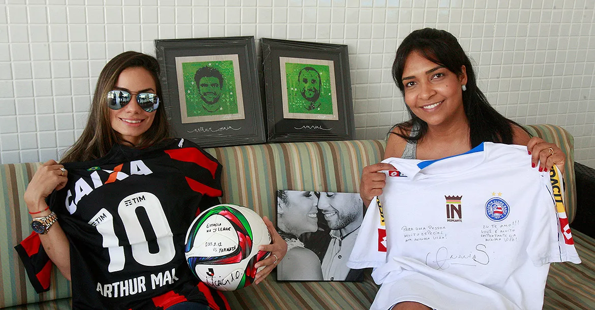 Fernanda (E) e Bárbara guardam lembranças dos maridos