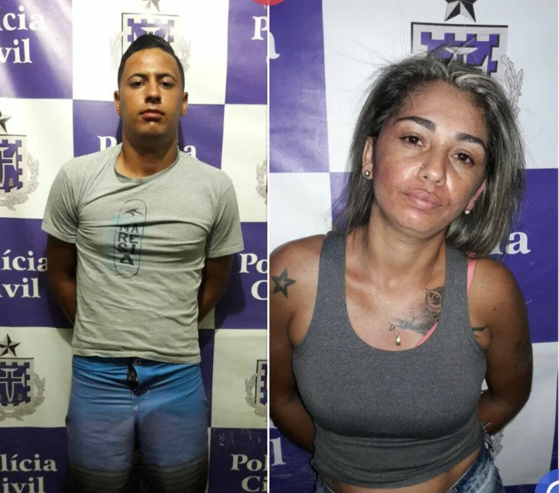 Outros dois comparsas de Lukinhas (à esquerda) e Gelma estão foragidos