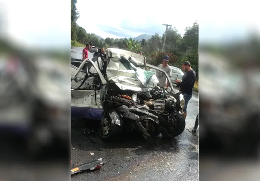 Acidente aconteceu no Km 575 da BR-101, no trecho da cidade de Camacã, no sul da Bahia