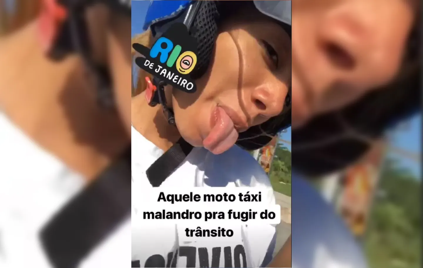 Anitta postou vídeo no Instagram se divertindo durante a corrida