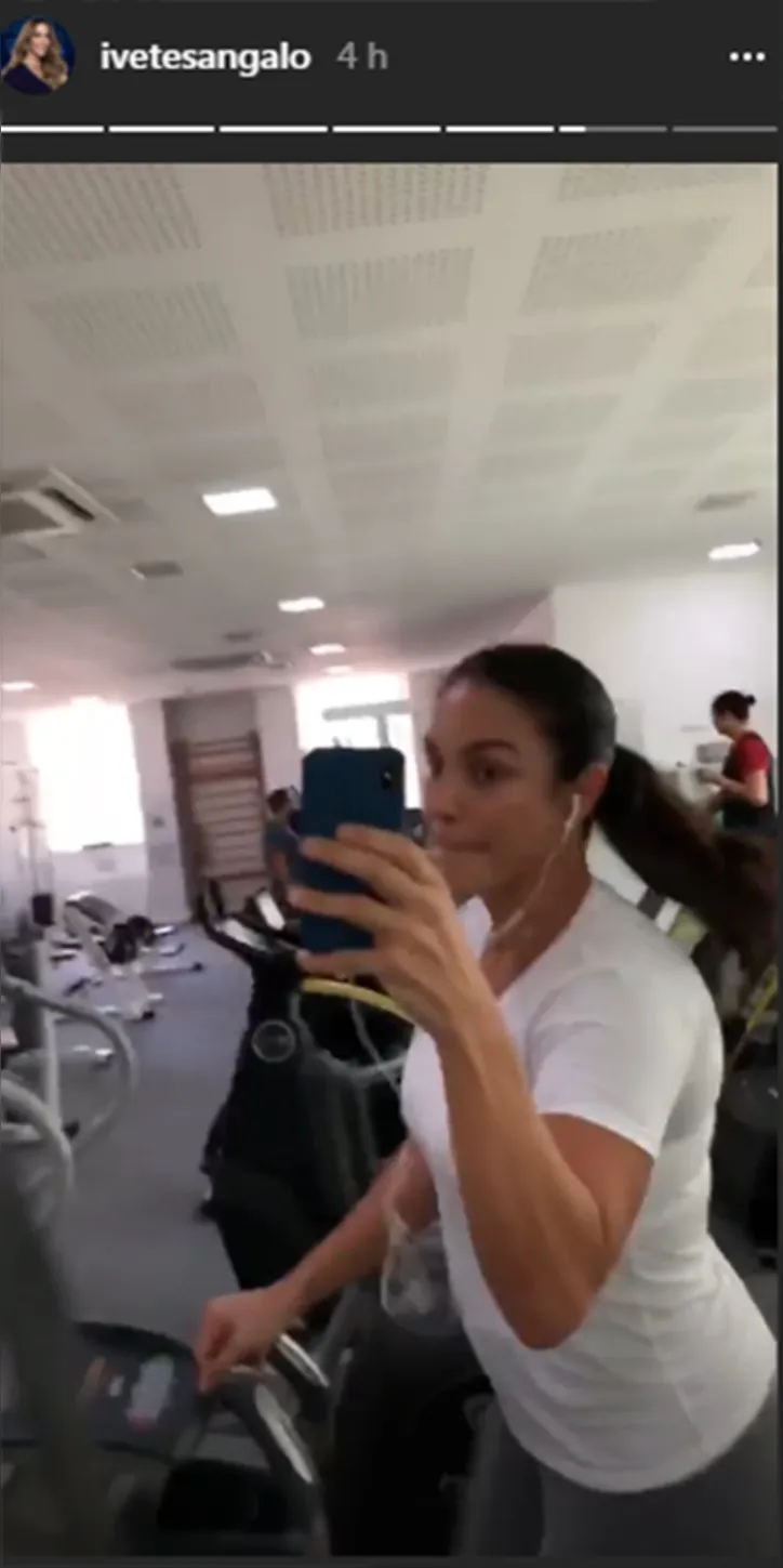 Imagem ilustrativa da imagem Ivete Sangalo posta vídeo malhando dois meses após o parto