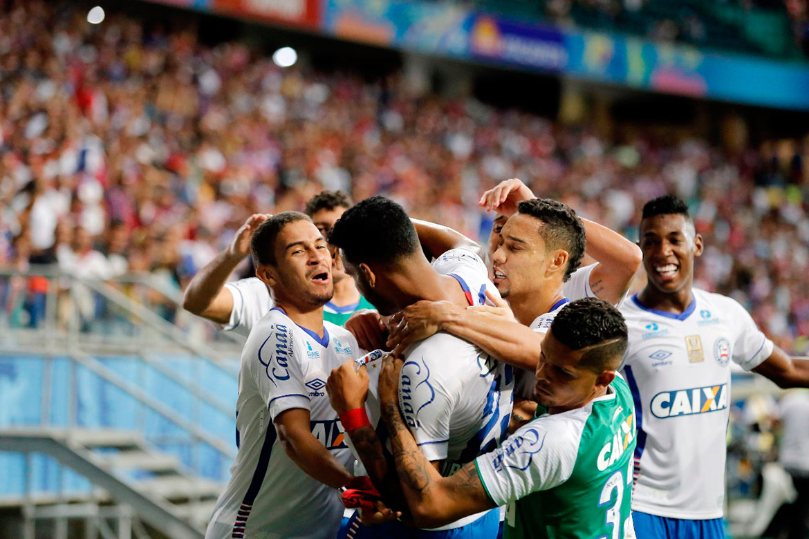 Bahia vence com gol de Brumado no último minuto dos acréscimos