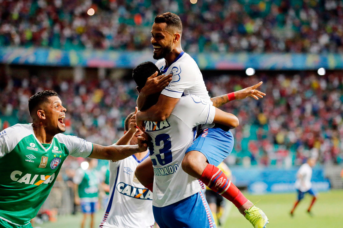 Bahia vence com gol de Brumado no último minuto dos acréscimos