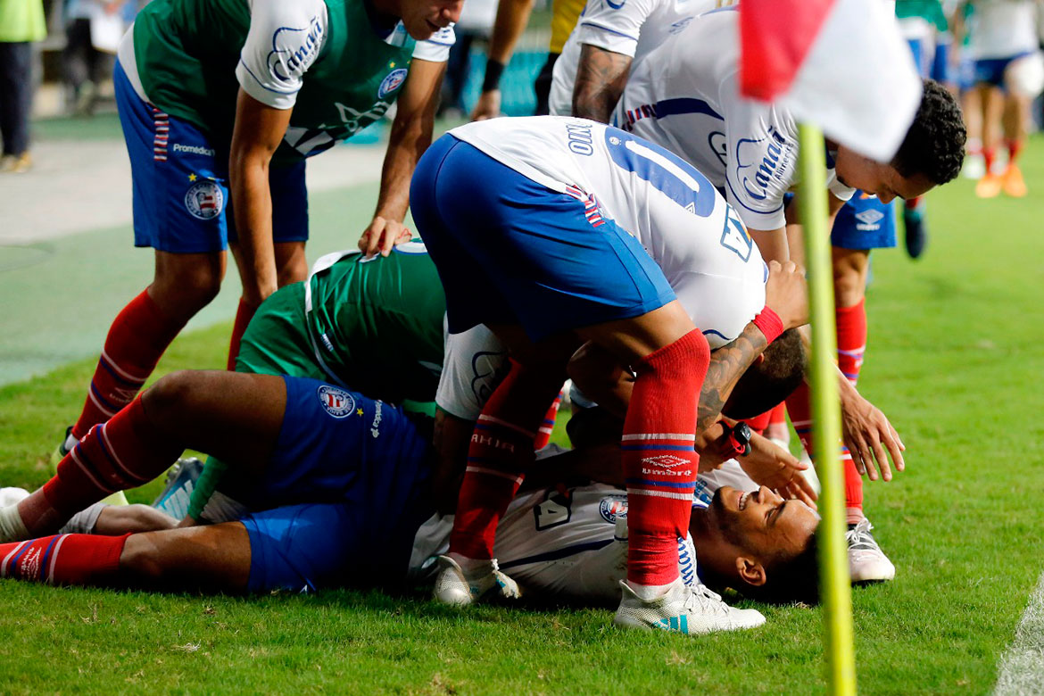 Bahia vence com gol de Brumado no último minuto dos acréscimos
