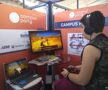 Exposição de games domina Área Open no último dia da CPBA - Imagem