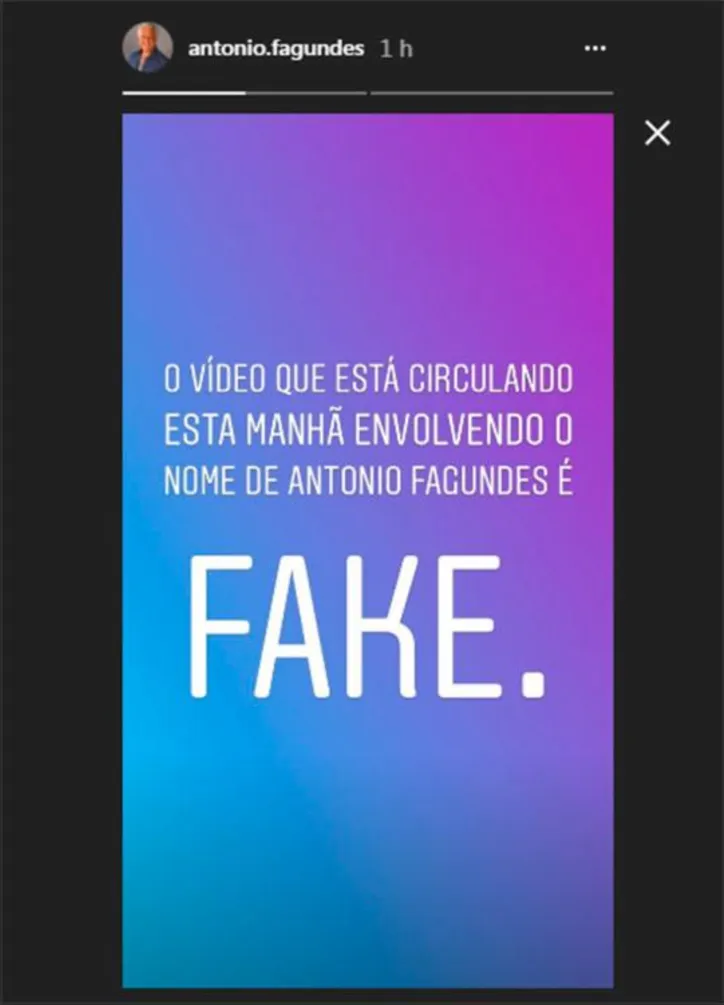 Imagem ilustrativa da imagem Antônio Fagundes desmente que é o homem agredido em posto