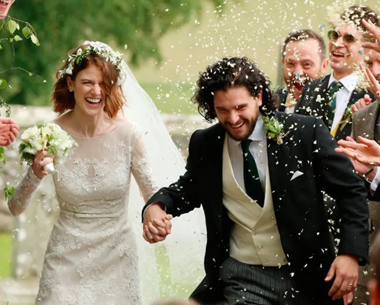 O casamento ocorreu no castelo de Wardhill neste sábado