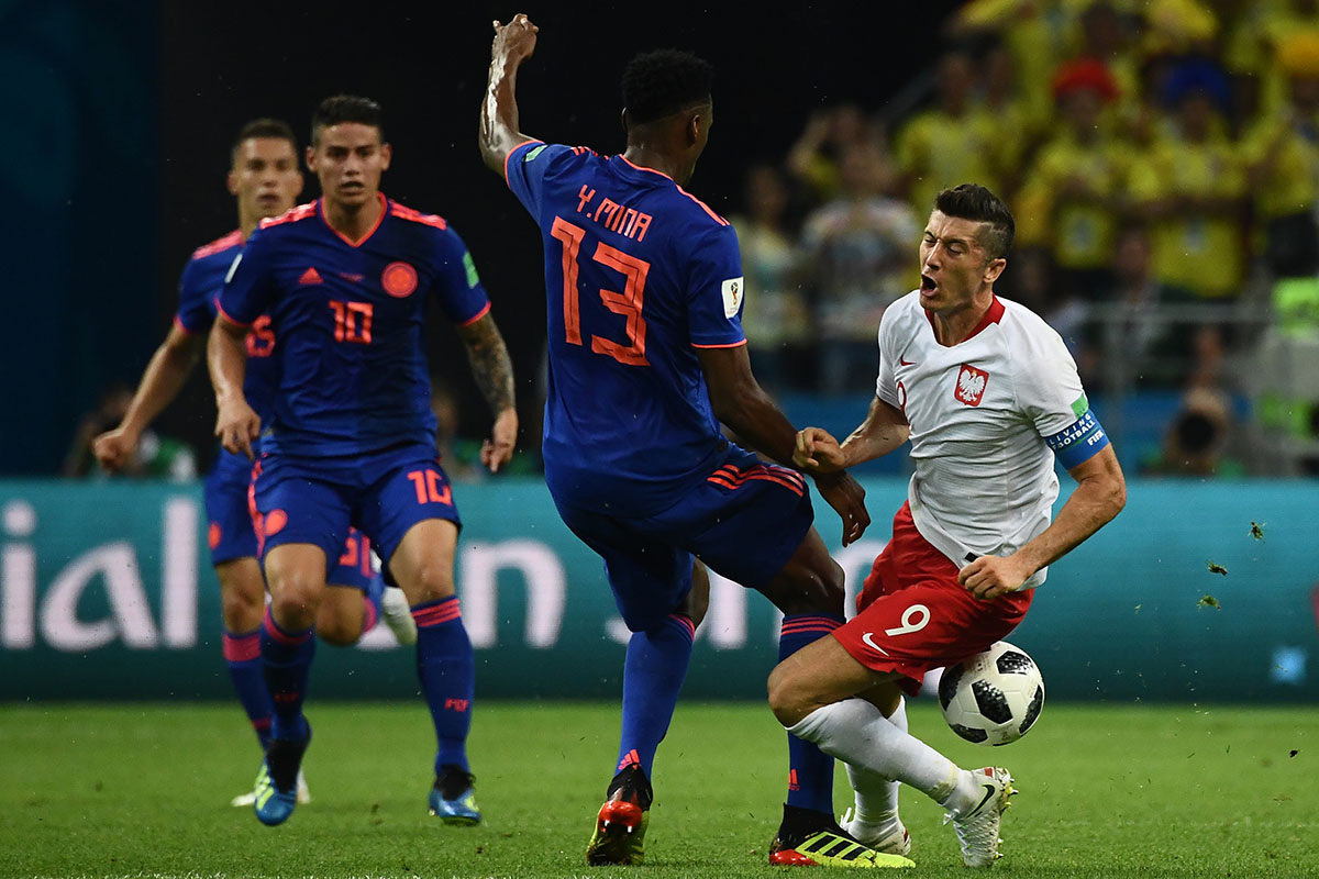 Colômbia faz 3 a 0, reage na Copa do Mundo e elimina Polônia