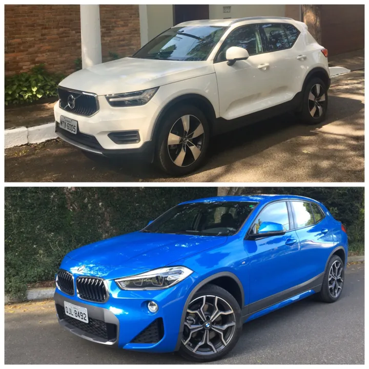 No confronto dos SUVs compactos premium, BMW X2 e Volvo XC40 disputam a melhor classificação em busca de um cliente bastante exigente