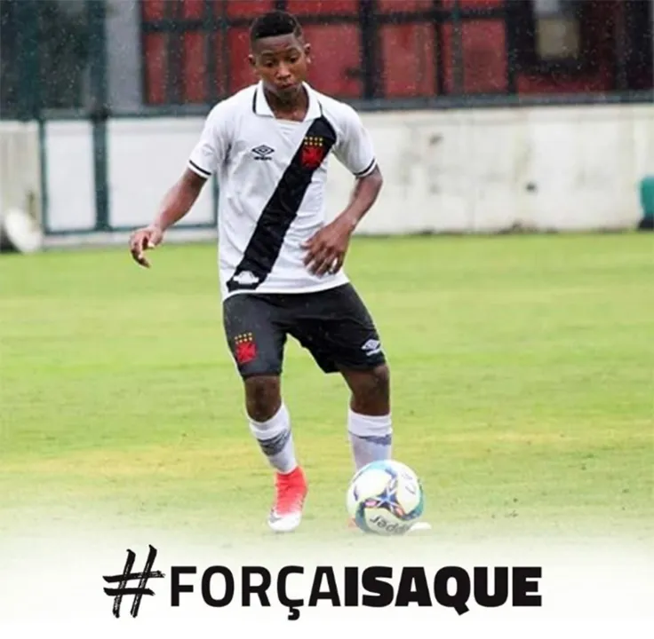 O jogador era titular do time sub-14 do Vasco da Gama