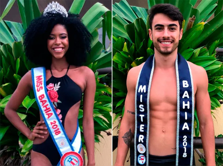 Imagem ilustrativa da imagem Adrielle Peixoto e Alexandre Chamusca são a Miss e o Mister Bahia 2018