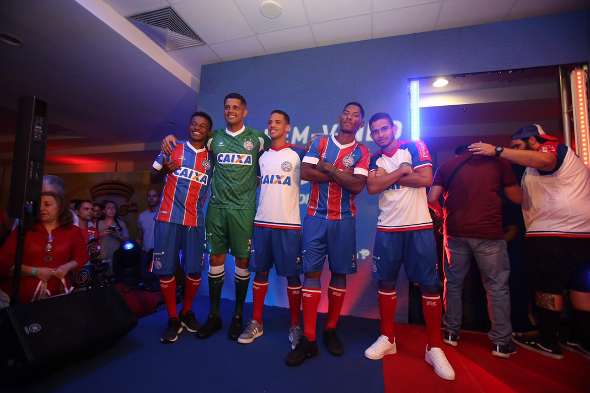 Com marca própria, Bahia lança novos uniformes na Fonte