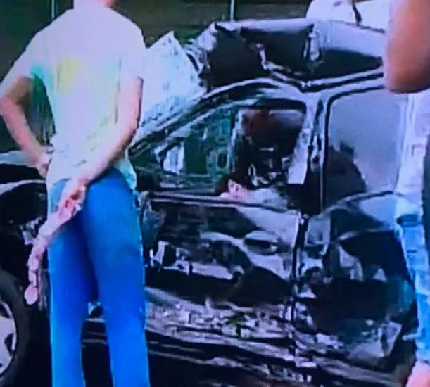 A colisão ocorreu na altura do viaduto do CAB