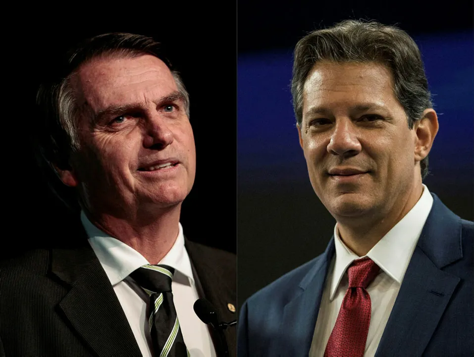 Na pesquisa anterior, Bolsonaro apareceu com 58% dos votos válidos, dezesseis pontos à frente de Haddad