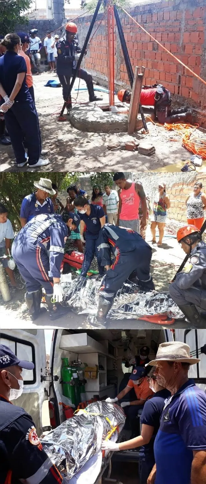 Imagem ilustrativa da imagem Homem é resgatado após cair em cisterna com profundidade de 25 metros