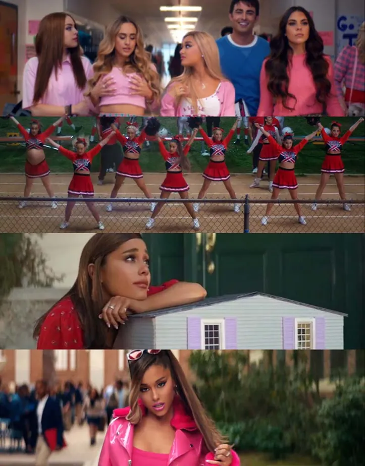 Imagem ilustrativa da imagem Ariana Grande lança clipe de ''Thank U, Next'' com referência de filmes que marcaram os anos 2000