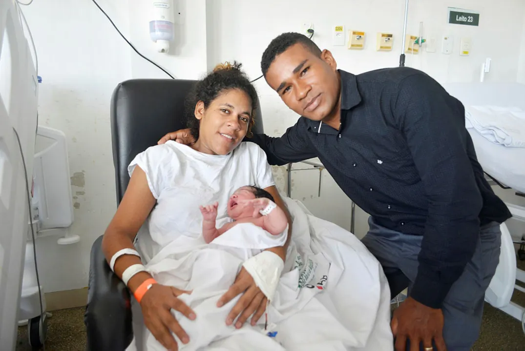 Tâmala Vitória nasceu por volta de 1h40 do dia 1º