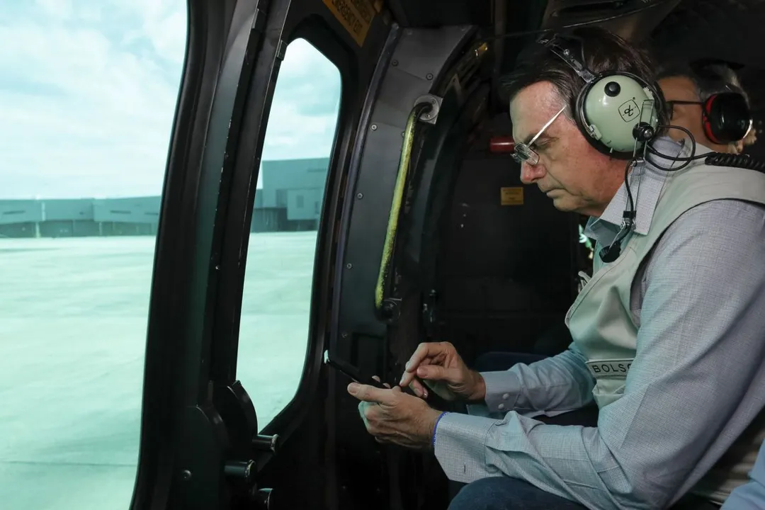 Bolsonaro voltou para Brasília depois do sobrevoo