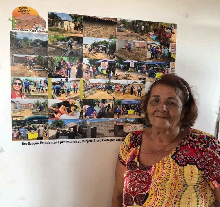 Dona Maria: "Gostaria de agradecer aos estudantes e à professora, que me deram um palácio para eu morar. Estou tão feliz que até estou com medo de não aguentar"