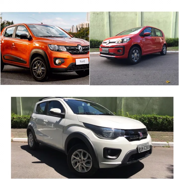 Renaul Kwid, Volkswagen up e Fiat Mobi são algumas opções