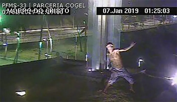 Imagem ilustrativa da imagem Homem é preso em flagrante ao destruir luminárias no Morro do Cristo