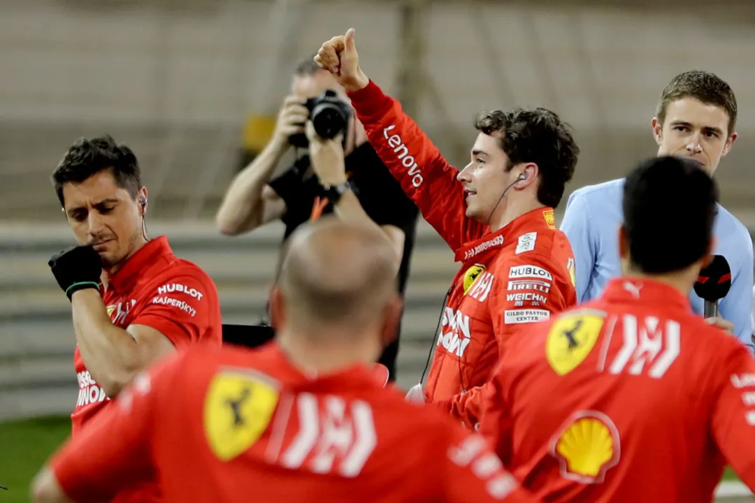 Leclerc quebrou o recorde da pista, ao fazer a melhor volta no circuito do Sakhir, em 1min27s866