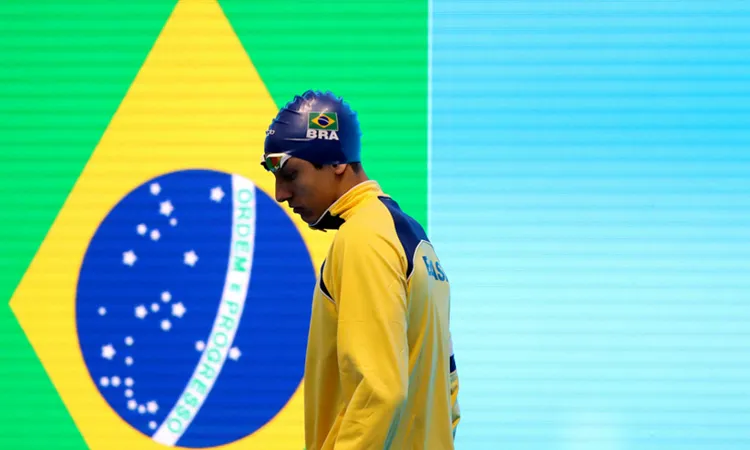 O recordista mundial de piscina curta obteve a prata nos 100m livre