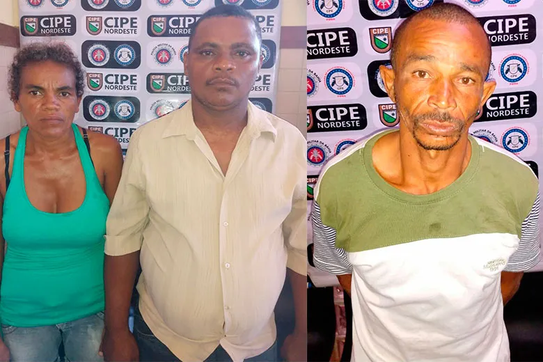 Givalda Batista, Márcio de Souza e José Ailson foram apresentados a delegacia e presos