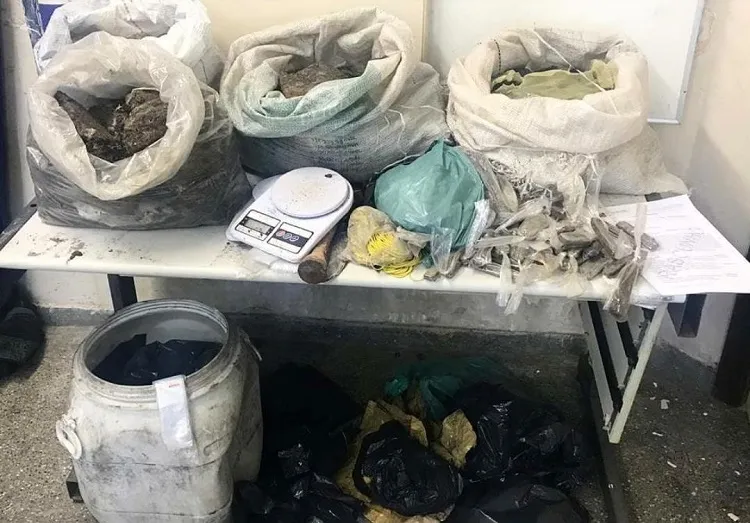A droga enterrada foi localizada na sexta-feira, 26, na região de Vila de Abrantes
