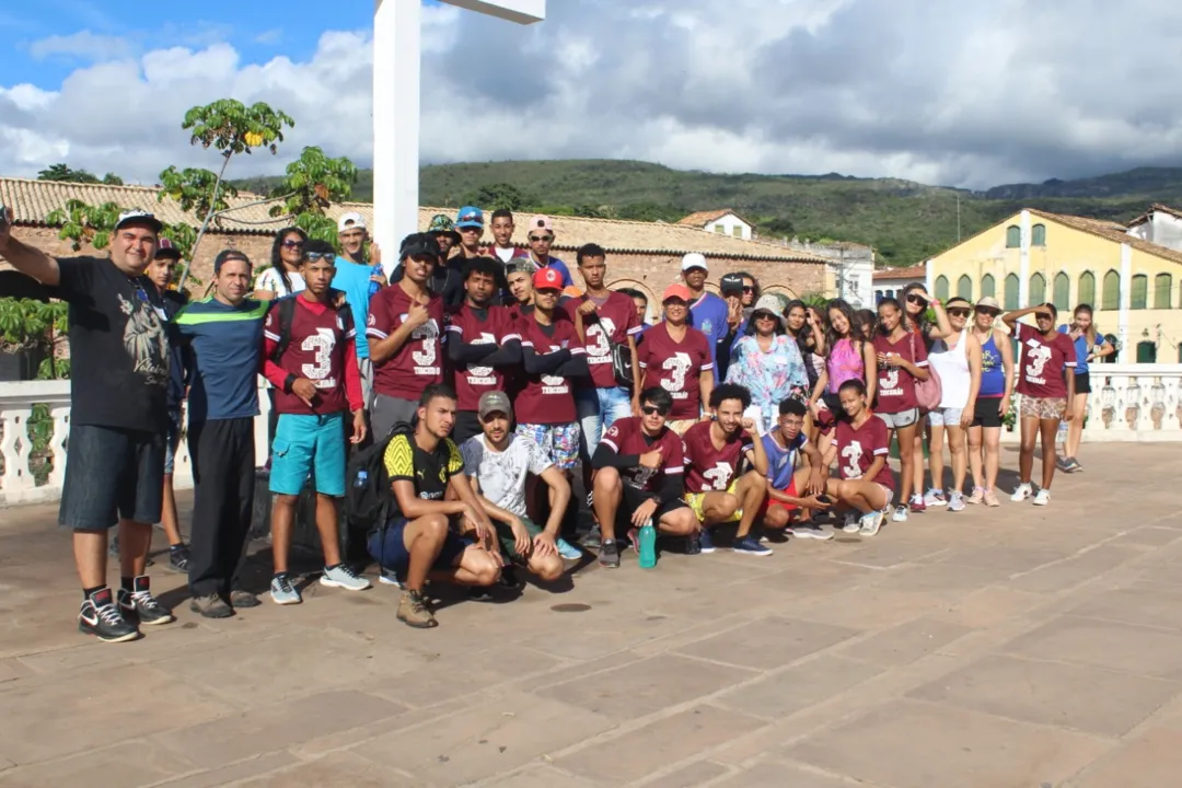 Os estudantes percorreram os pontos turísticos da Chapada Diamantina com o objetivo de valorizar o patrimônio da região