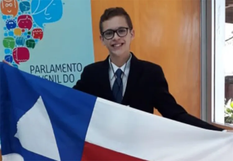 Miquéias Araújo, 18, garantiu a eleição por meio do projeto “Intervenção colaborativa: preparando o jovem para o mercado de trabalho”.