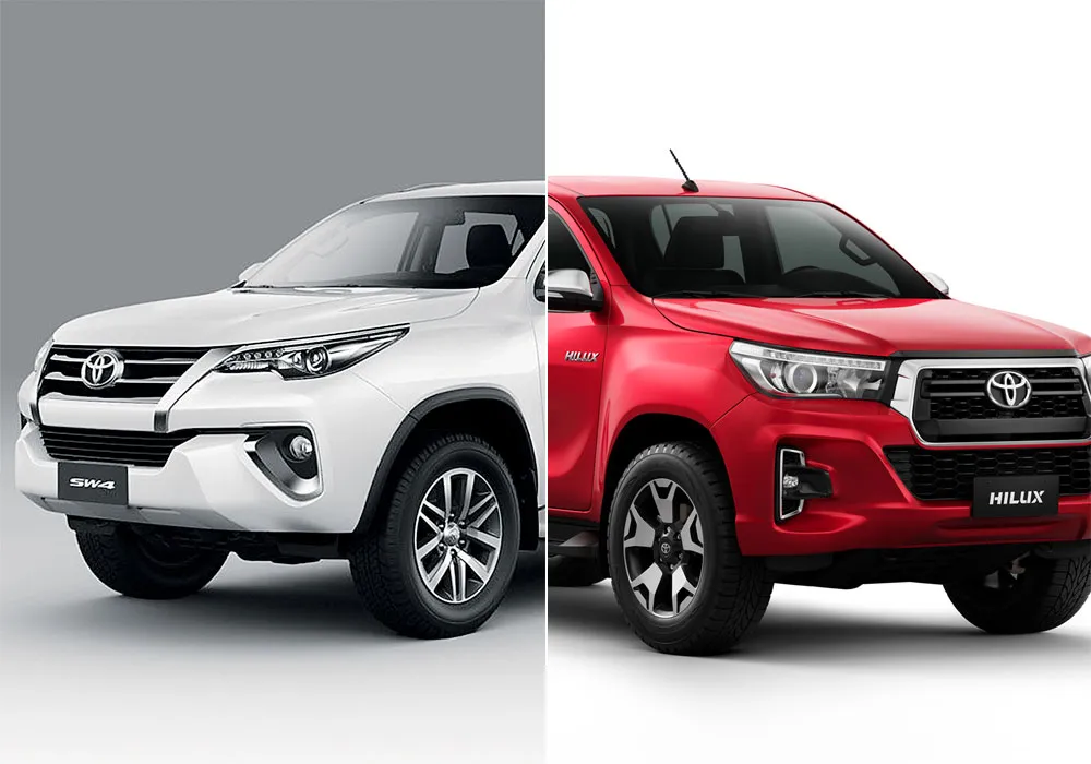 Linha SW4 equipada com air bags laterais, já a Hilux ficou mais cara e mais segura