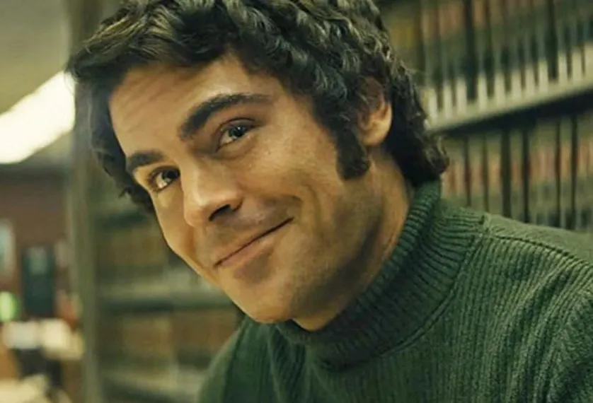 Ted Bundy, interpretado por Zac Efron, assumiu dezenas de crimes brutais cometidos nos anos 1970